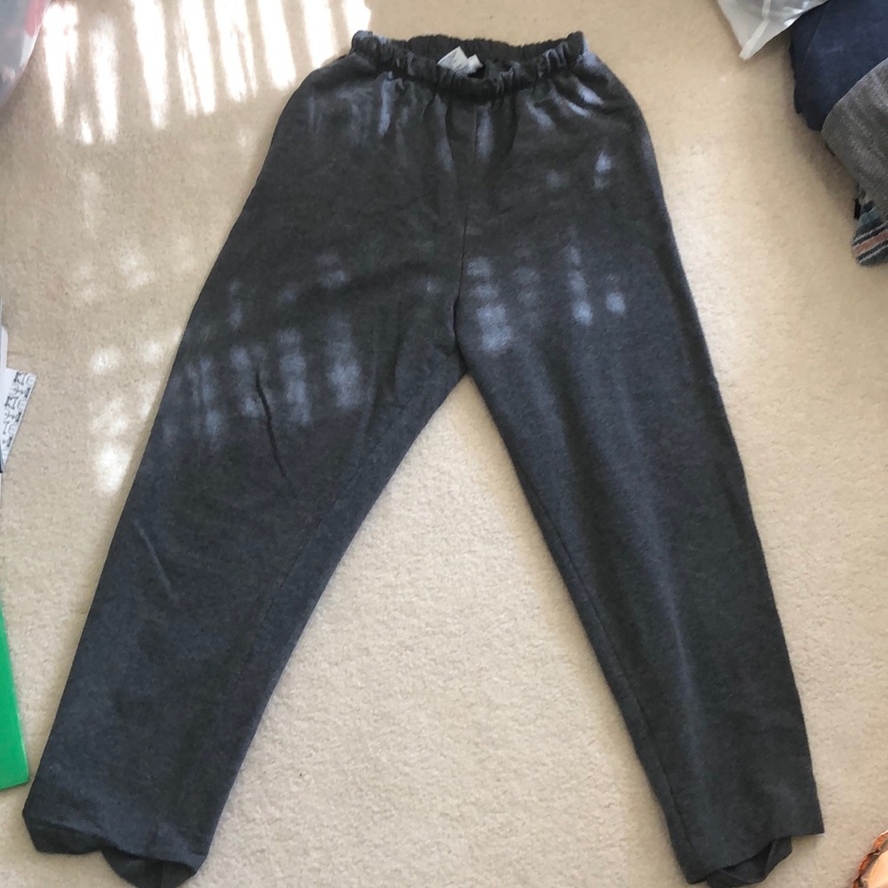 A pair of dark grey sweatpants by New York Laundry
